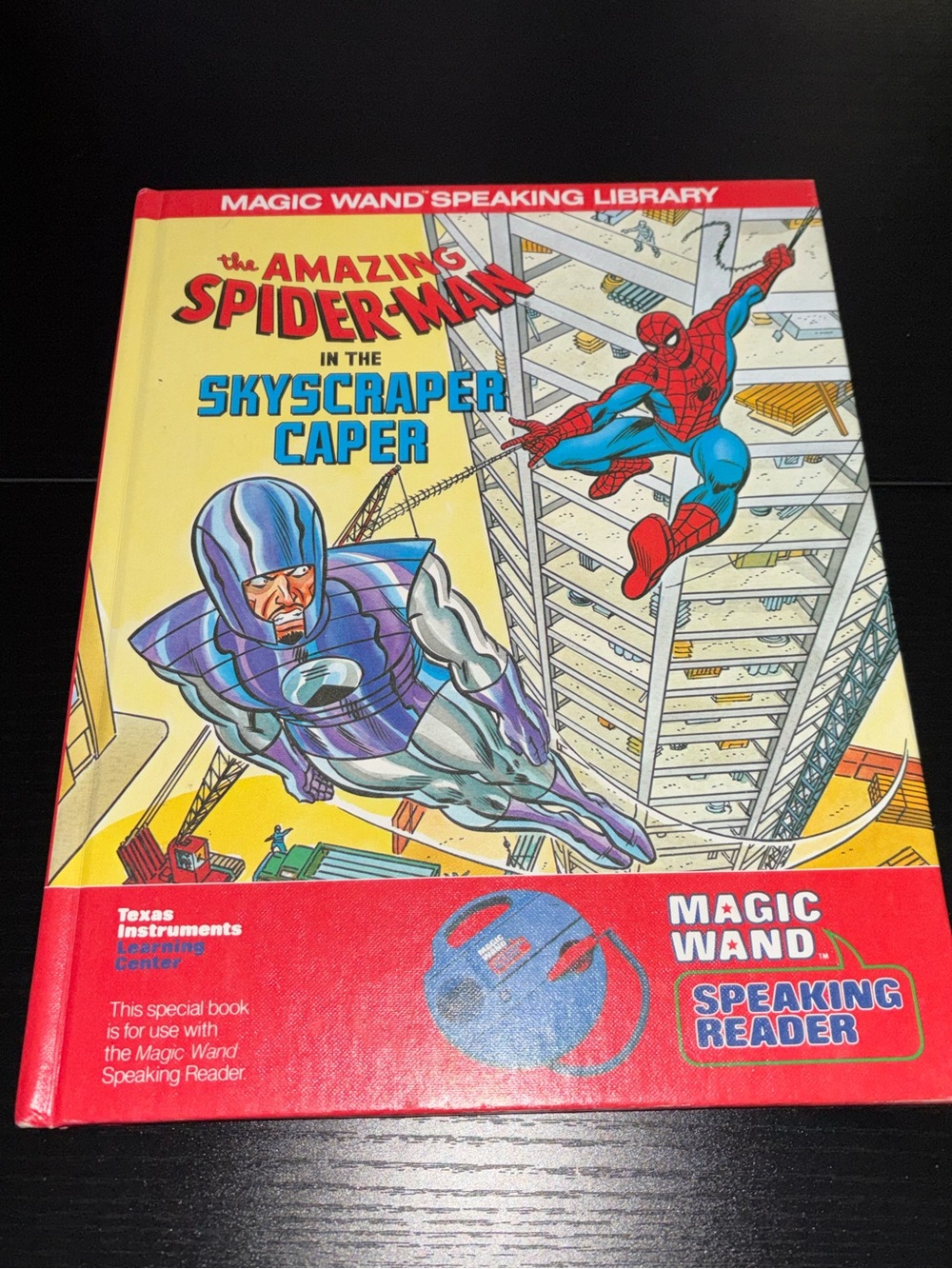 The Amazing Spider-Man Book• 1982 • Texas Instruments Magic Wand Speaking Reader